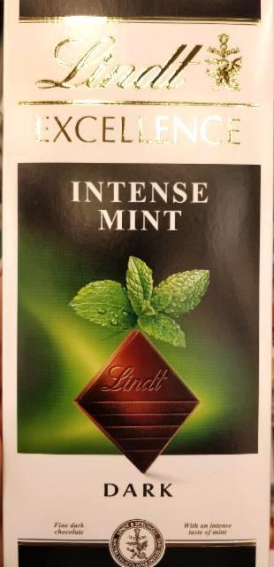 Fotografie - Excellence Intense mint dark (hořká čokoláda s příchutí máty) Lindt