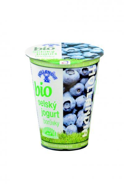 Fotografie - Bio selský jogurt borůvky Hollandia