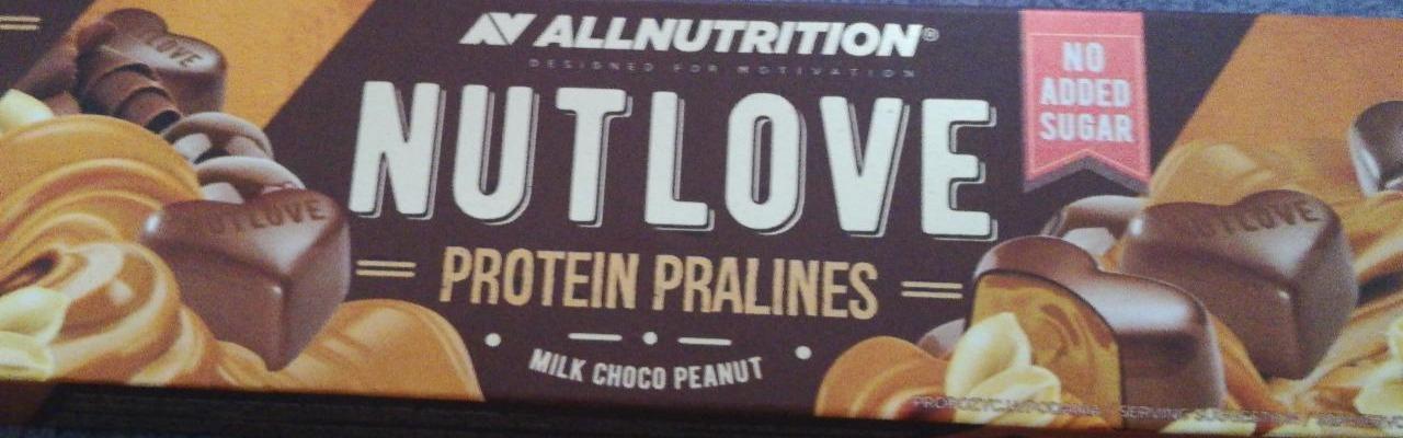 Fotografie - NUTLOVE PROTEIN PRALINES MILK CHOCO PEANUT Allnutrition