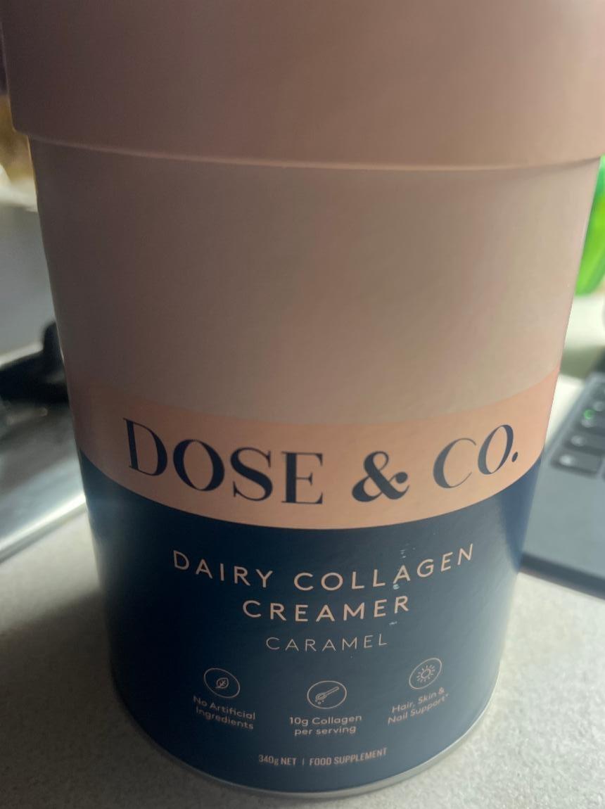 Fotografie - Dairy Collagen creamer Caramel Dose & Co.