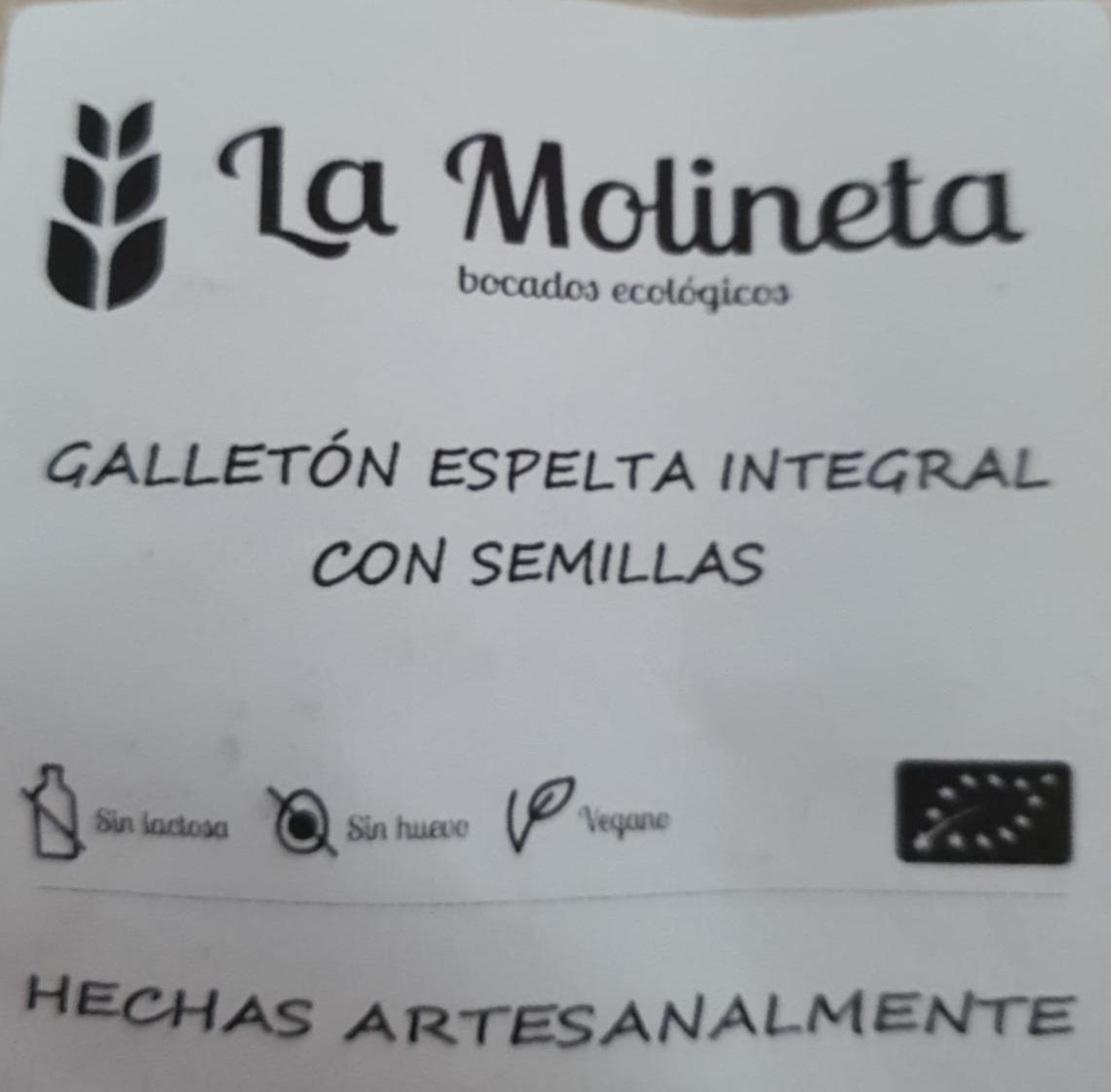Fotografie - Galletón Espelta Integral Con Semillas La Molineta