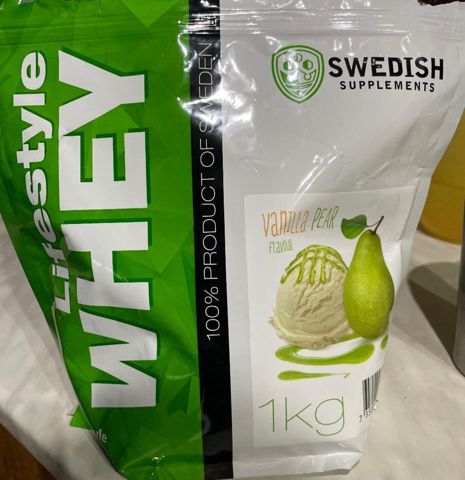 Fotografie - Lifestyle Whey Vanilla Pear Swedish Supplements