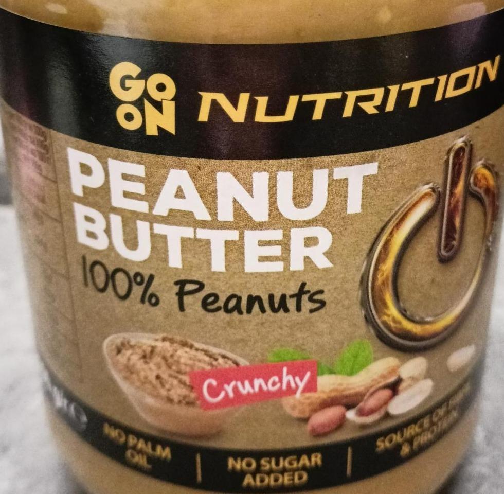 Fotografie - Peanut Butter 100% Peanuts Crunchy Go On Nutrition