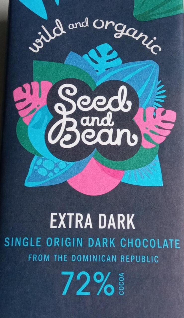 Fotografie - BIO extra hořká čokoláda 72% Seed and Bean