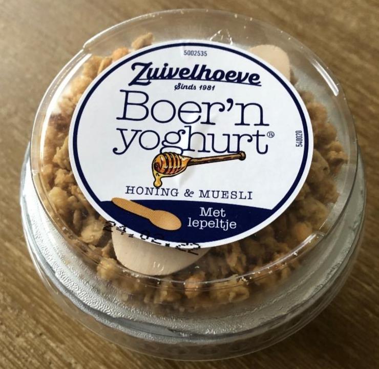 Fotografie - Boer’n yoghurt honing & muesli Zuivelhoeve