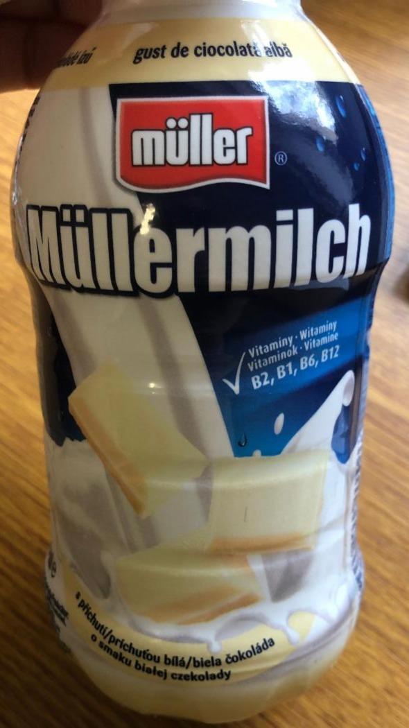 Fotografie - Müllermilch s příchutí bílá čokoláda Müller