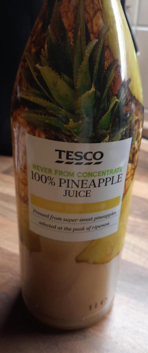 Fotografie - pure pressed 100% pineapple juice Tesco