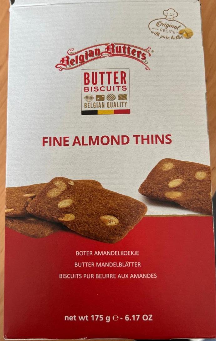 Fotografie - Butter Biscuits Fine Almond Thins Belgian Butters
