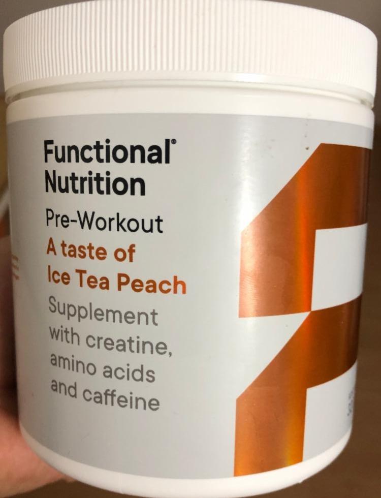 Fotografie - Pre-Workout Ice Tea Peach Functional Nutrition