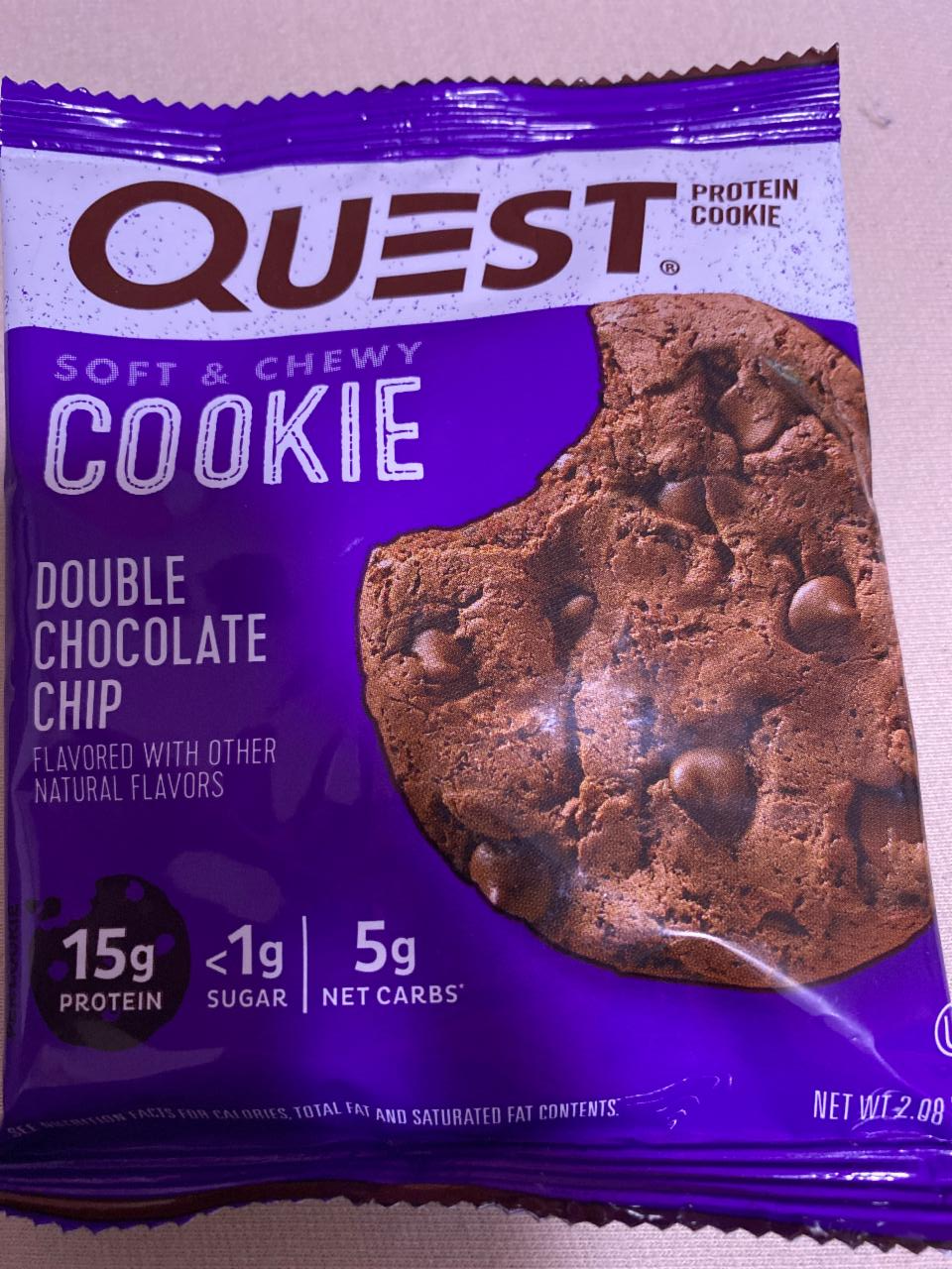 Fotografie - Protein cookie double chocolate chip Quest