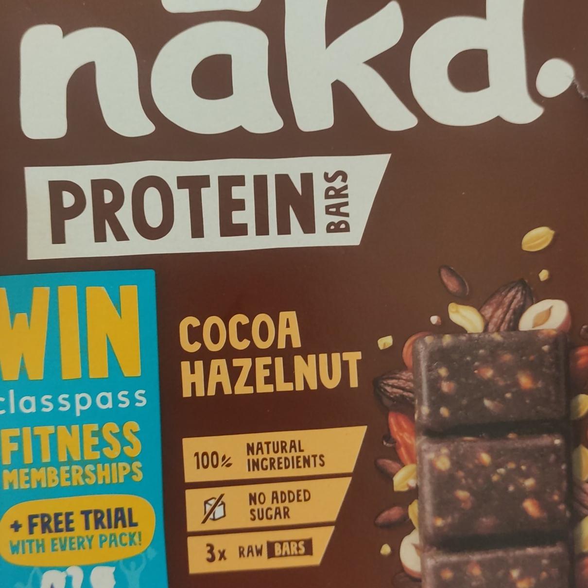 Fotografie - Protein bars Cocoa Hazelnut nākd.