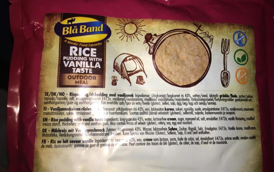 Fotografie - rice pudding vanilla Bla Band