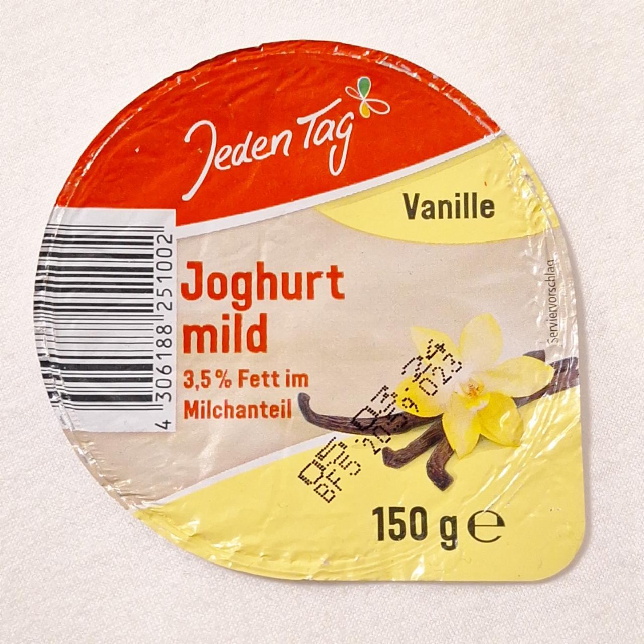 Fotografie - Joghurt mild 3,5% Fett Vanille Jeden Tag