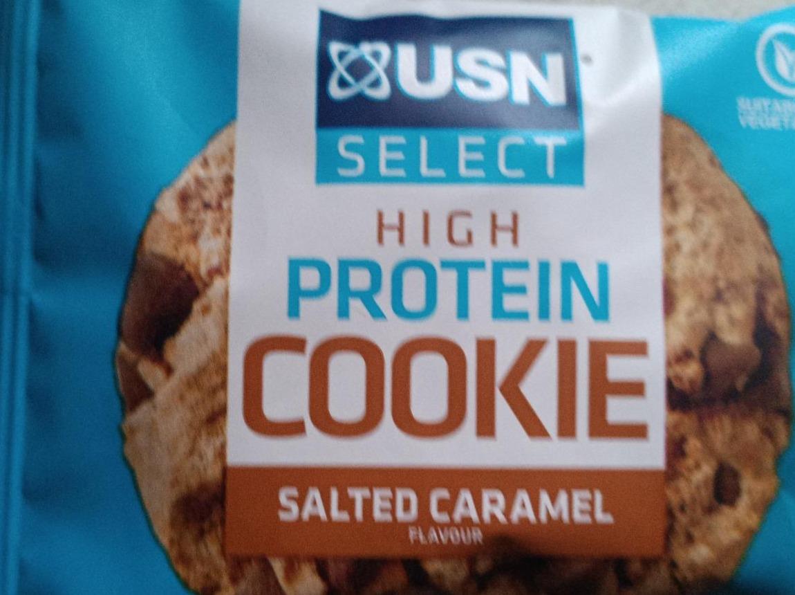 Fotografie - High protein cookie salted caramel USN SELECT