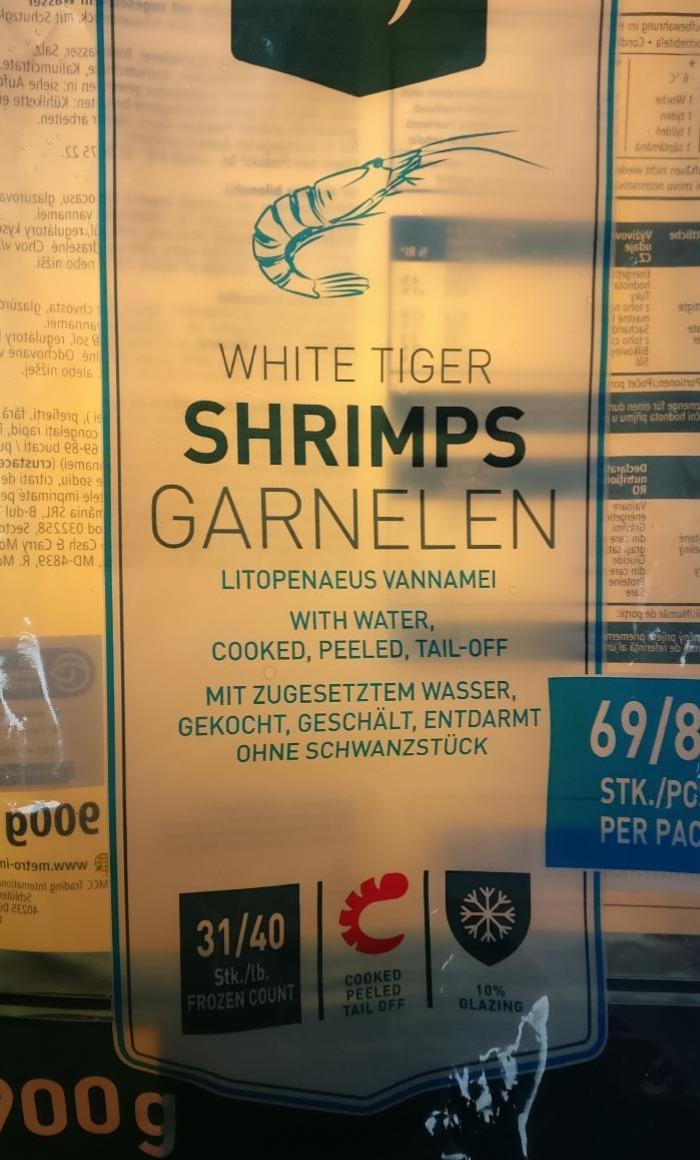 Fotografie - White Shrimps Garnelen Metro Chef