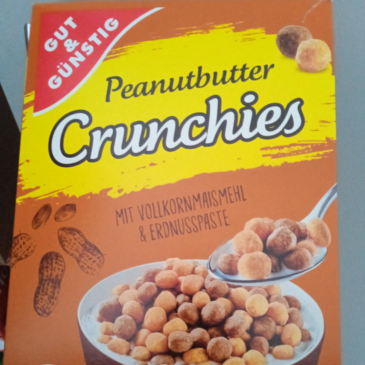 Fotografie - Peanut Butter Crunchies mit Vollkornmaismehl & Erdnusspaste Gut & Günstig
