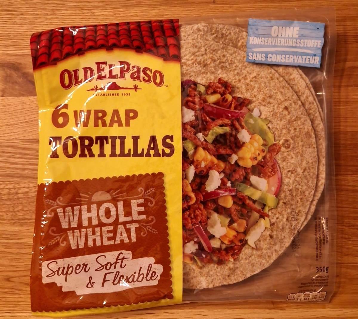 Fotografie - 6 Wrap Tortillas Whole Weat Old El Paso