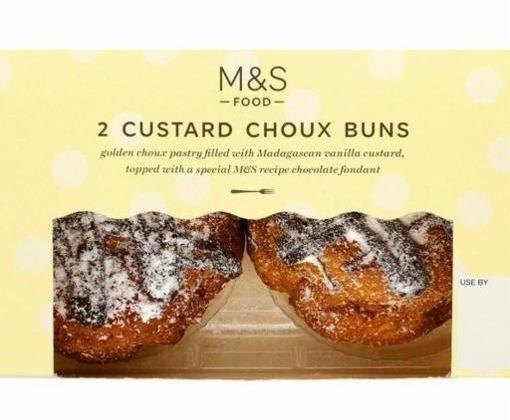 Fotografie - 2 Custard Choux Buns M&S Food