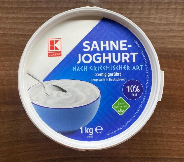 Fotografie - Sahne-Joghurt nach Griechischer Art 10% Fett K-Classic