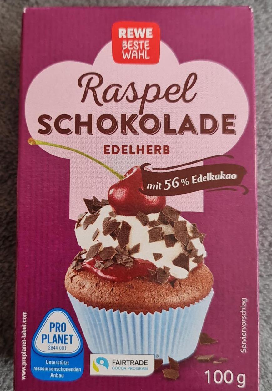 Fotografie - Raspel schokolade Edelherb Rewe Beste Wahl