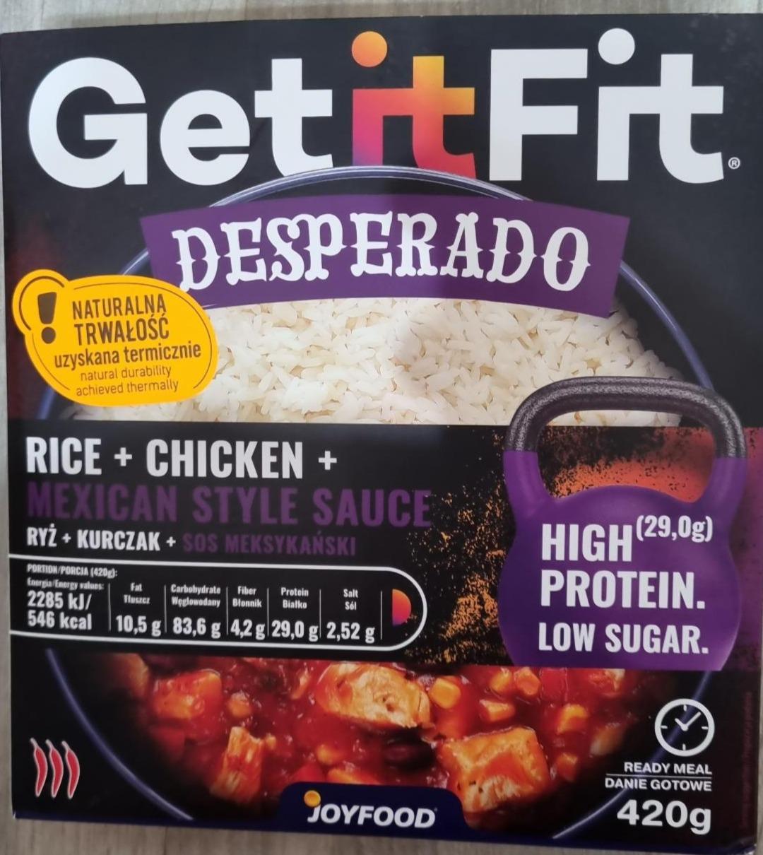 Fotografie - Desperado Rice + Chicken + Mexican style sauce Get it Fit