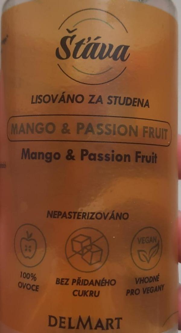 Fotografie - Lisovaná Šťáva za studena Mango & Passion Fruit Delmart