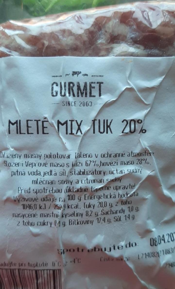 Fotografie - Mleté Mix tuk 20% Gurmet