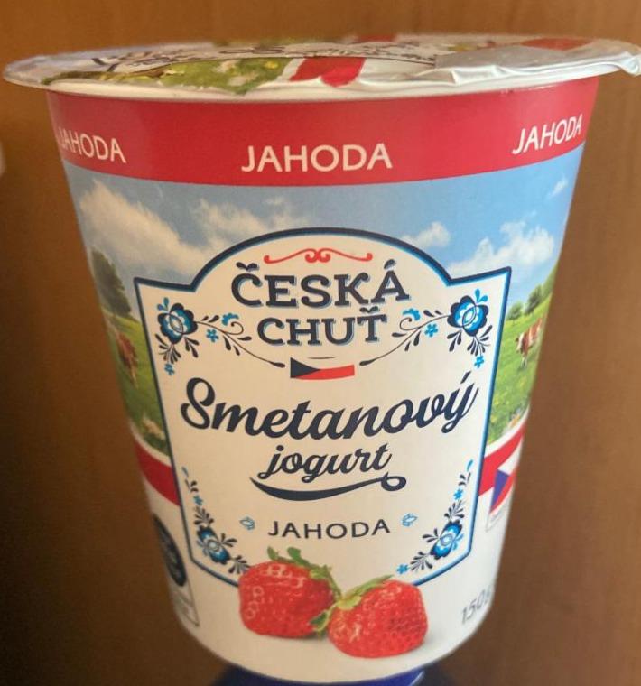 Fotografie - Smetanový jogurt jahoda Česká chuť