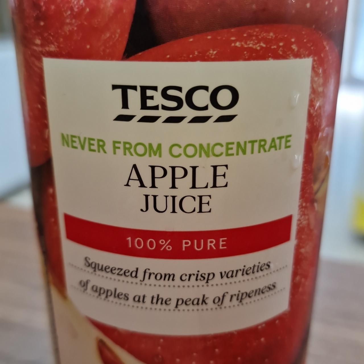 Fotografie - Apple Juice 100% Pure Tesco