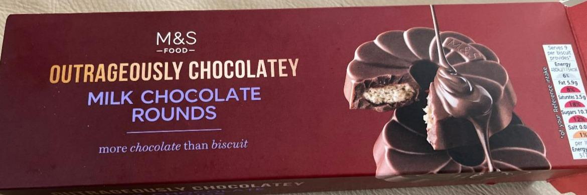 Fotografie - Outrageously chocolatey Milk chocolate rounds M&S Food