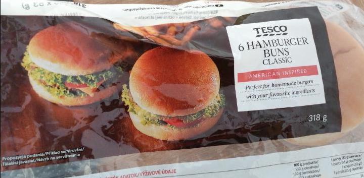Fotografie - Hamburger buns Classic - Tesco