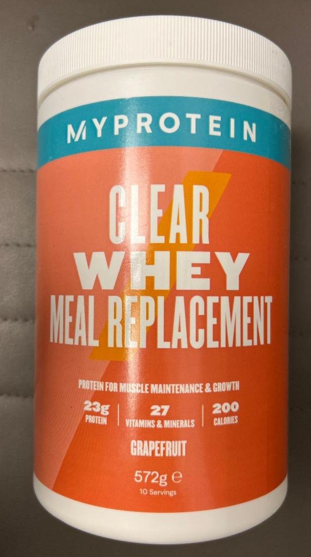 Fotografie - Clear Whey Meal Replacement Grapefruit Myprotein