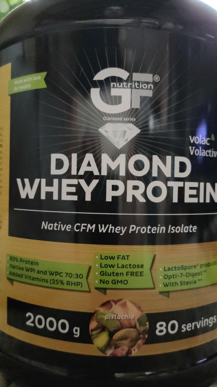 Fotografie - Diamond Whey Protein Pistácie GF Nutrition