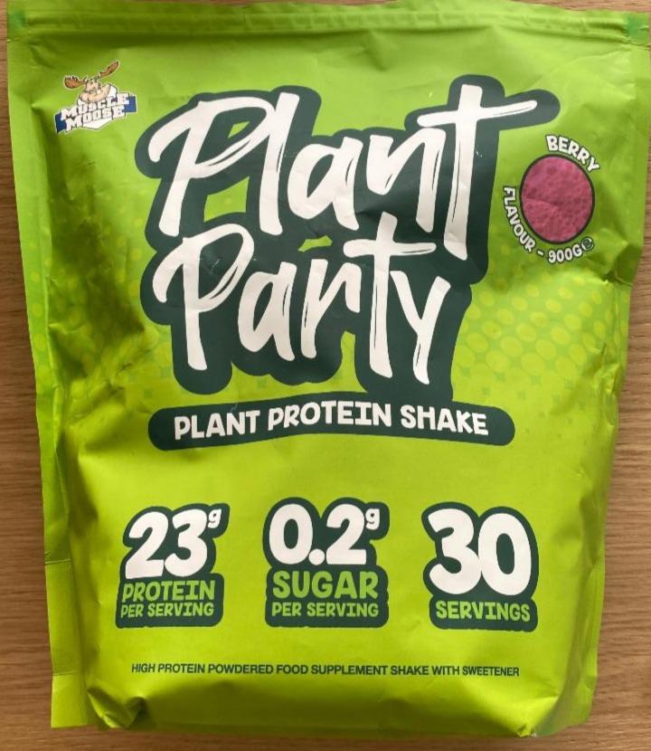 Fotografie - Plant Party Plant Protein Shake Berry flavour Muscle Moose