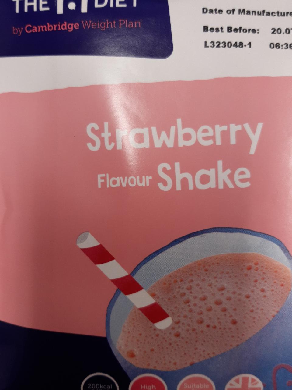 Fotografie - The 1:1 Diet Strawberry flavour Shake Cambridge Weight Plan