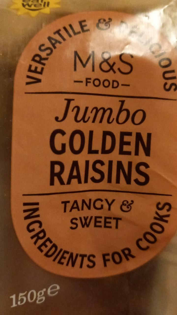 Fotografie - Jumbo Golden Raisins M&S Food