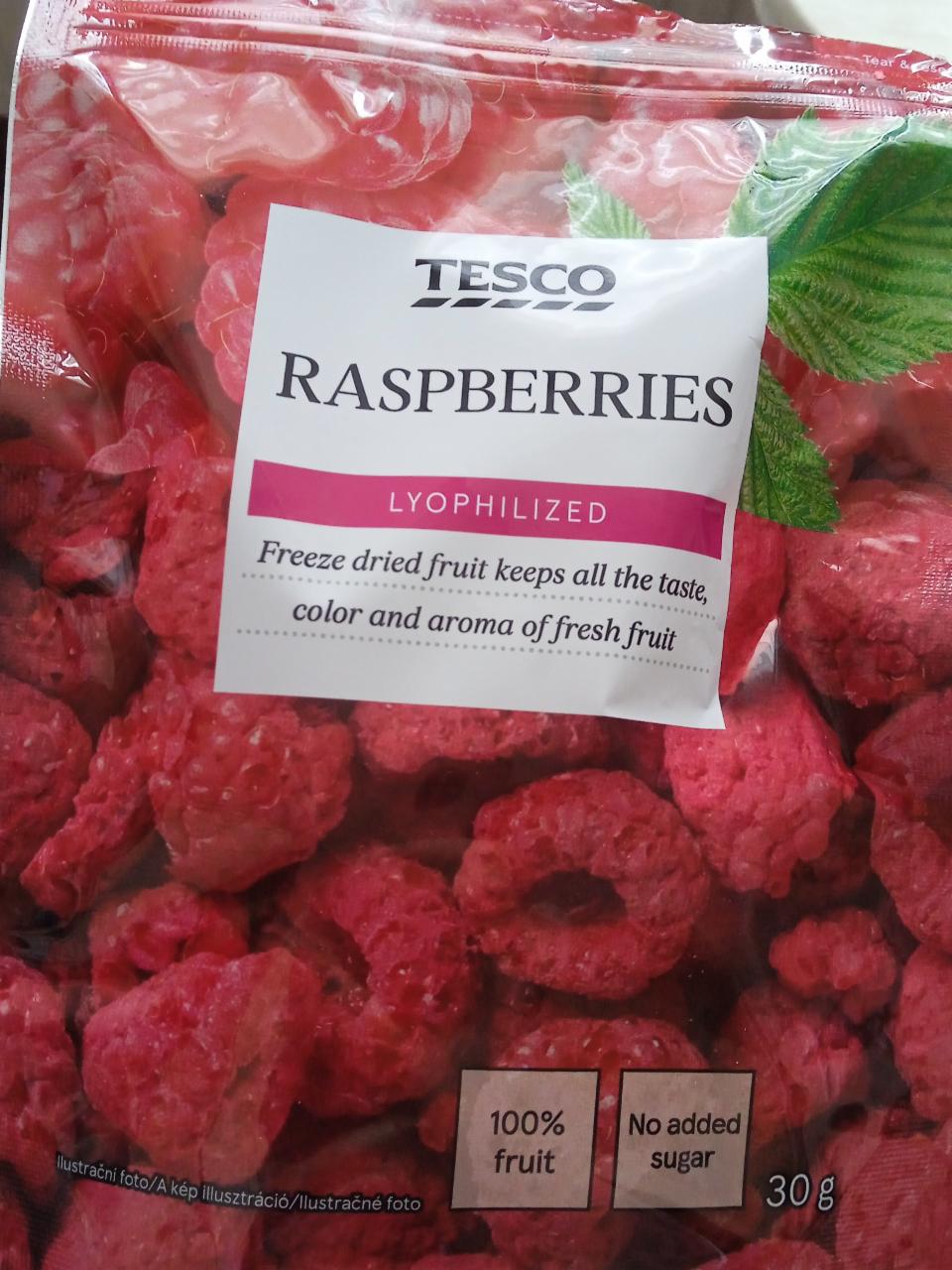 Fotografie - Raspberries lyophilized Tesco