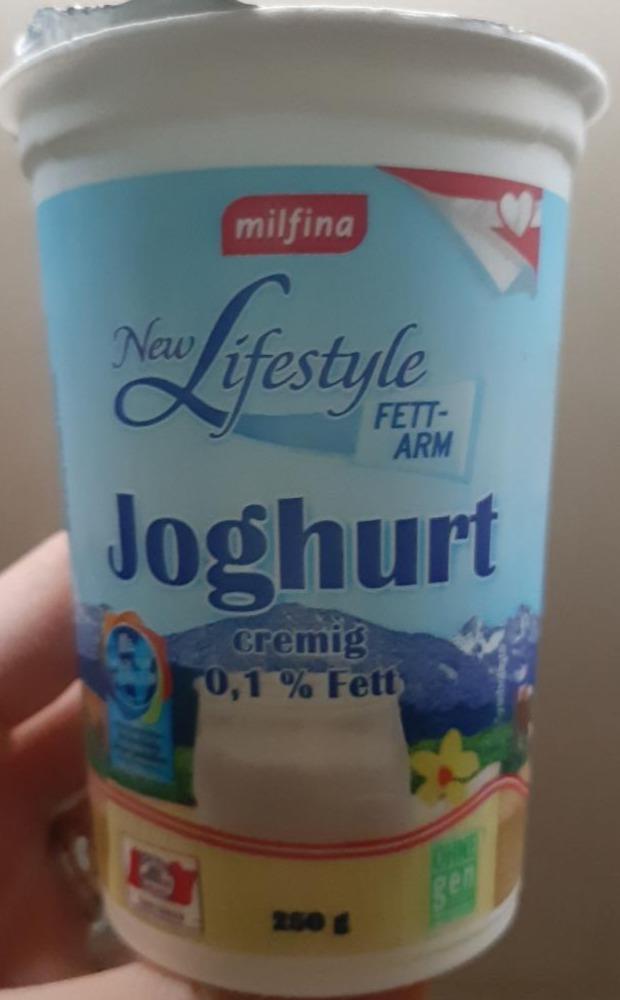 Fotografie - New Lifestyle Joghurt 0,1% Fett cremig Milfina