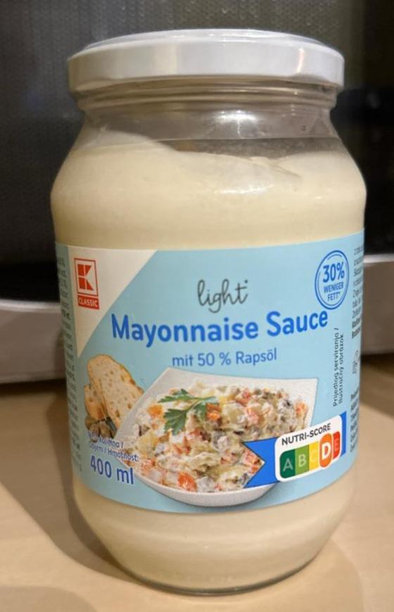 Fotografie - Light mayonnaise sauce mit 50% rapsöl K-Classic