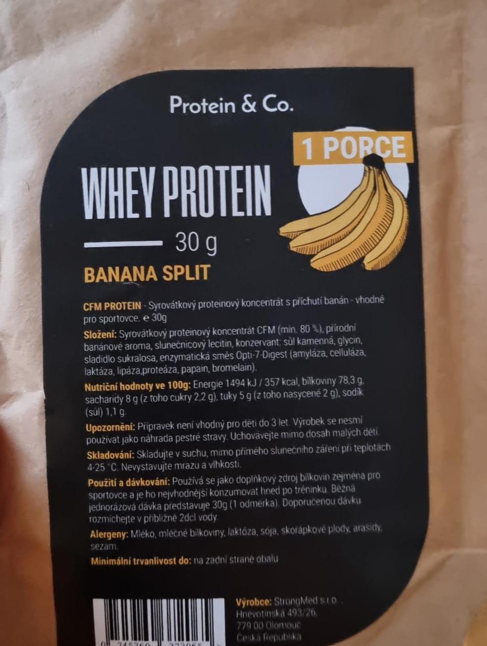 Fotografie - Whey Protein Banana Split Protein & Co.