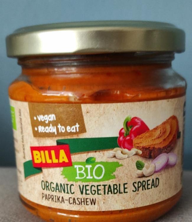 Fotografie - Organic vegetable spread paprika-cashew Billa Bio