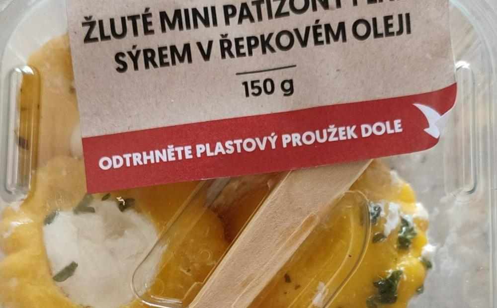 Fotografie - Žluté minipatizony plněné sýrem v řepkovém oleji Rohlik.cz