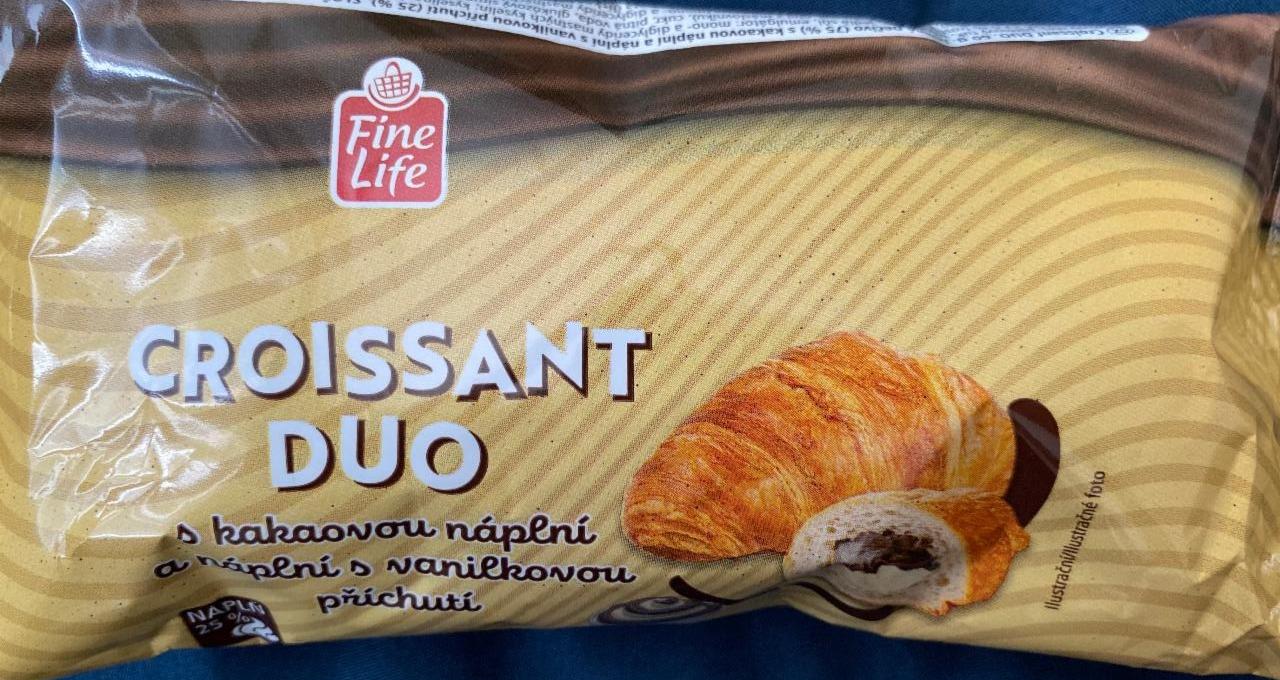Fotografie - Croissant Duo s kakaovou náplní Fine Life