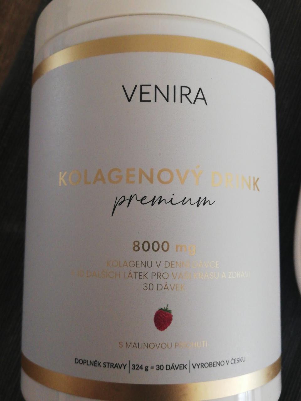 Fotografie - Kolagenový drink Premium malina Venira
