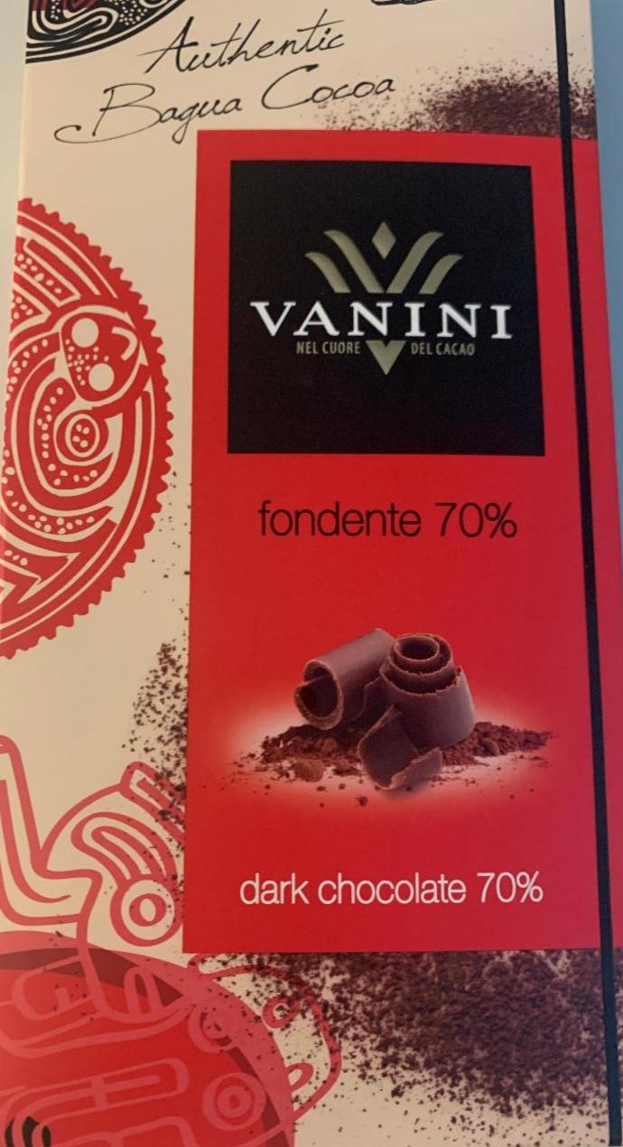 Fotografie - Dark chocolate 70% Vanini