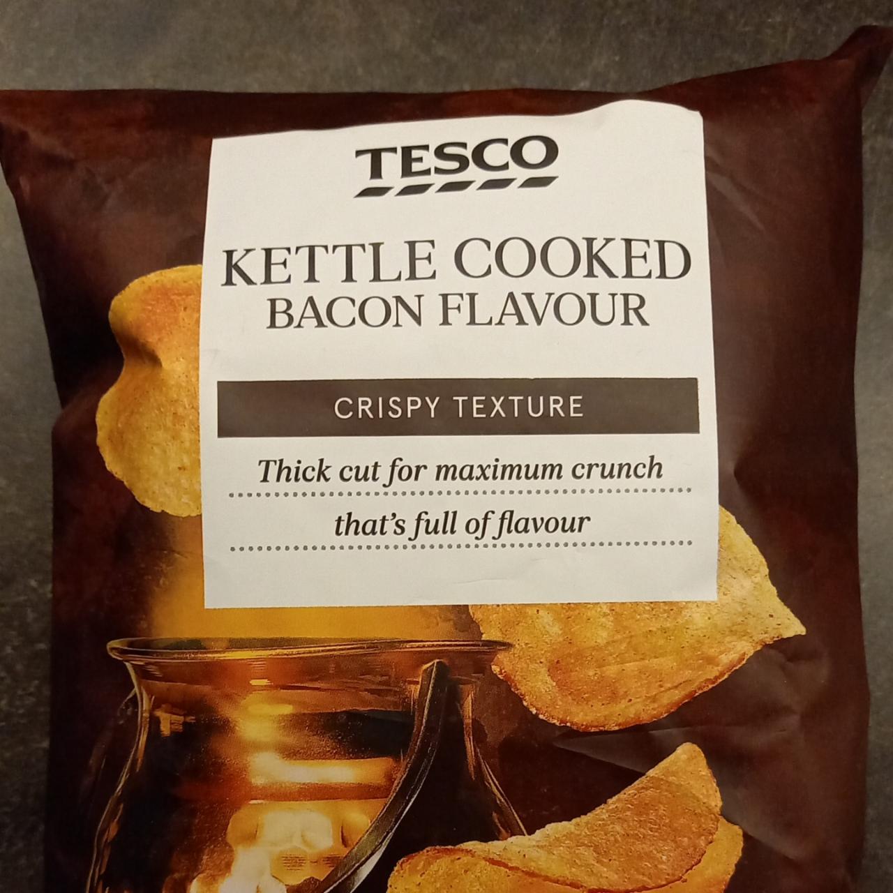 Fotografie - kettle cooked bacon flavour Tesco