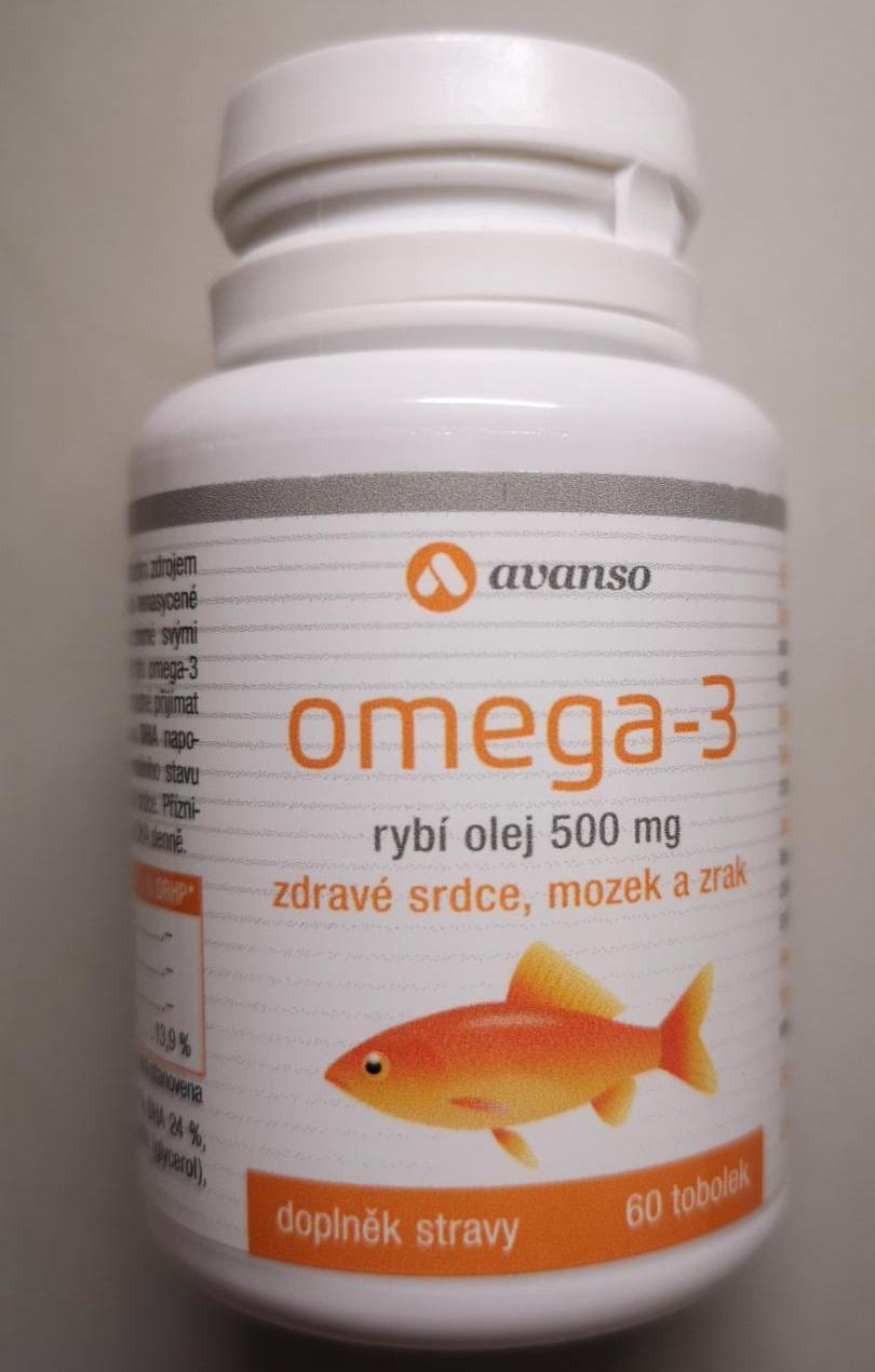 Fotografie - Omega 3 rybí olej 500mg AVANSO