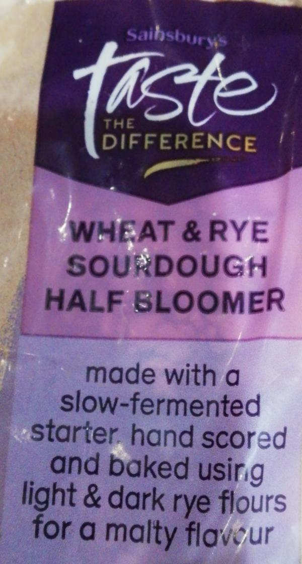 Fotografie - Wheat & rye sourdough half bloomer Sainsbury's