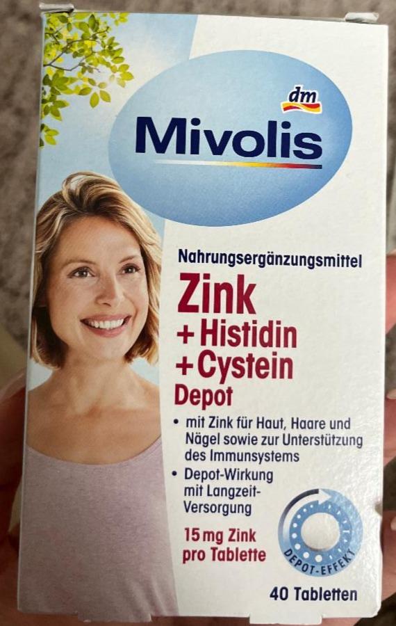 Fotografie - Zink + Histidin + Cystein Depot Mivolis