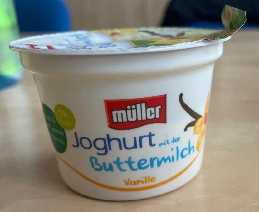 Fotografie - Joghurt mit der Buttermilch Vanille Müller